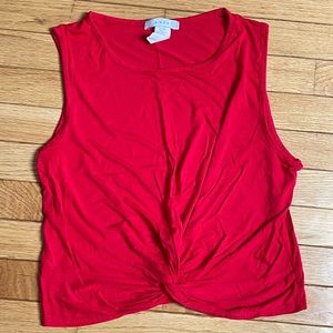 Knotted front crop top